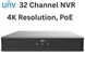 NVR304-32X Uniview Prime X Series 32 Channel NVR 384Mbpx Max Throughput - No HDD