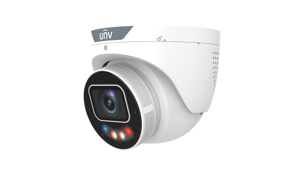 IPC3638SE-ADF28KMC-WP-I1 Uniview Owlview Plus Series 30FPS @ 8MP Outdoor Dual-Light Day/Night WDR Eyeball IP Security Camera 12VDC/PoE
