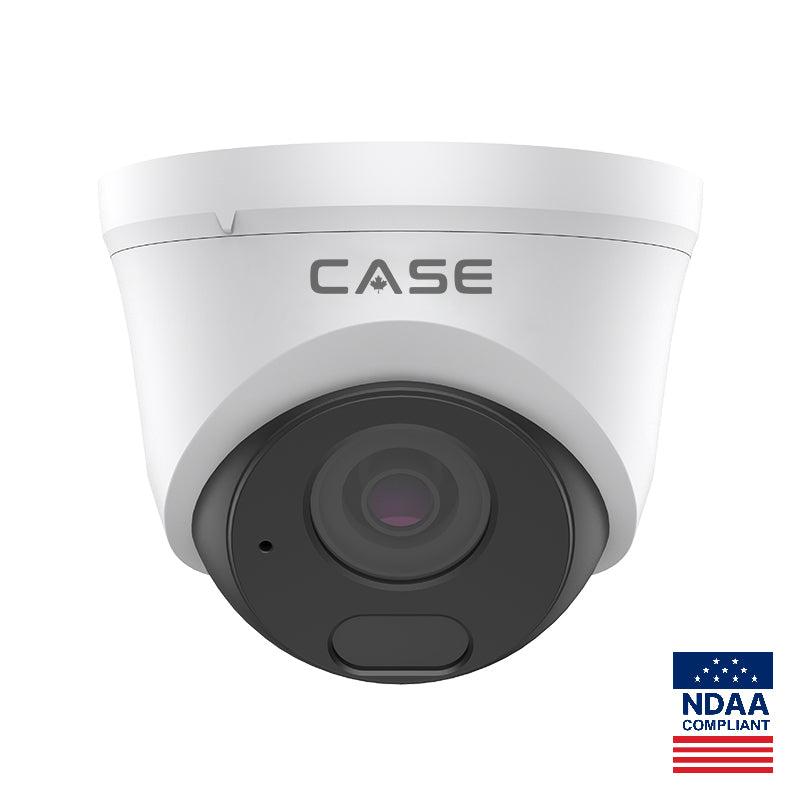 CASE CS-I4HS L-2.8mm 4MP IP Turret Camera Smart IR |POE, IP66 Rating |NDAA Compliant |6-year warranty