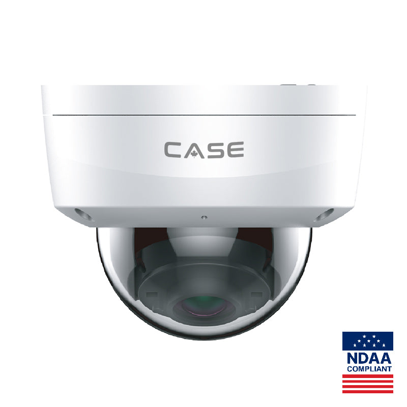 CASE CS-I4KS L-2.8mm 4MP IP Dome Camera Smart IR |POE, IP66 Rating |NDAA Compliant |6-year warranty