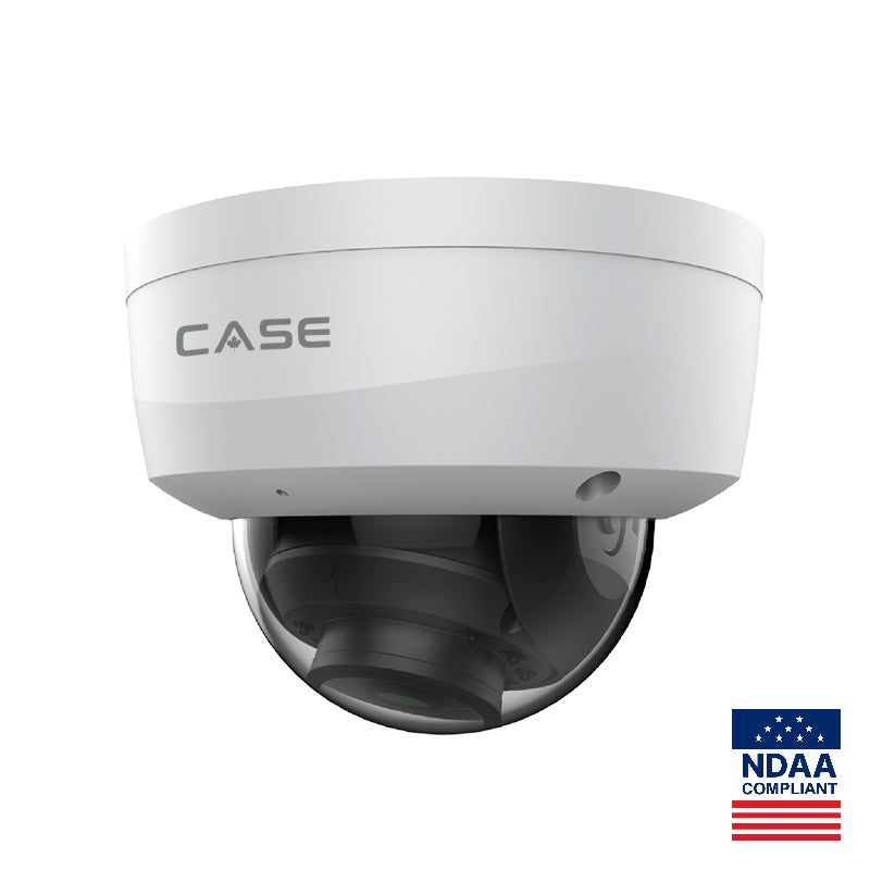 CASE CS-I4KS L-2.8mm 4MP IP Dome Camera Smart IR |POE, IP66 Rating |NDAA Compliant |6-year warranty