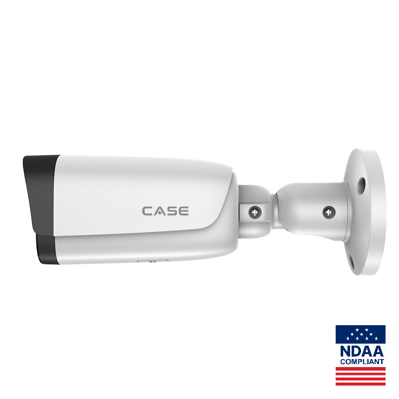 CASE CS-I4UV M-4mm 4MP IP Bullet Camera Smart IR |POE, IP66 Rating |NDAA Compliant |6-year warranty