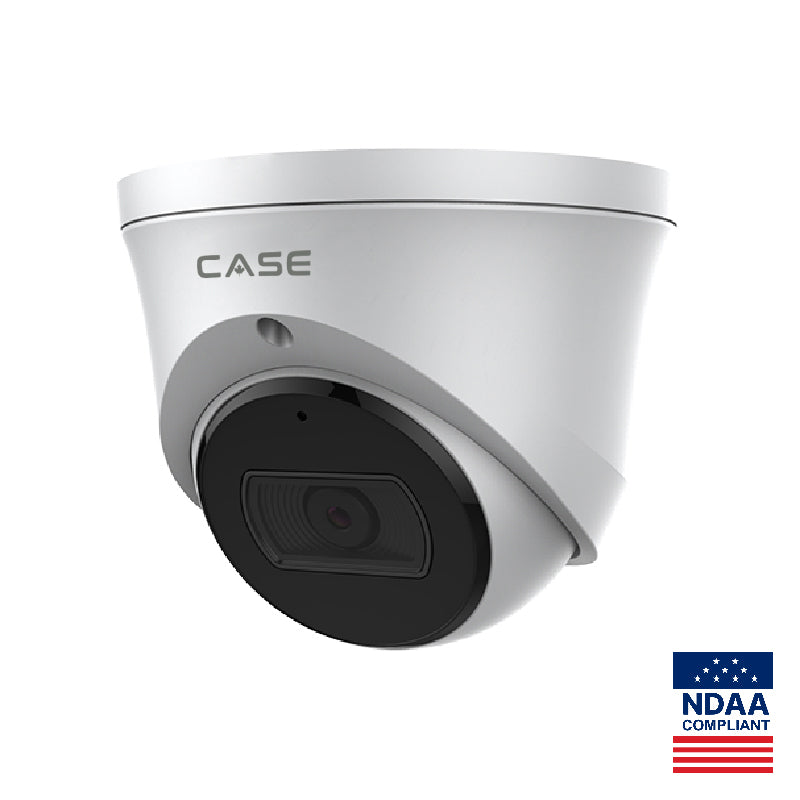 CASE CS-I8XS M-2.8mm 8MP IP Turret Camera Smart IR |POE, IP66 Rating |NDAA Compliant |6-year warranty