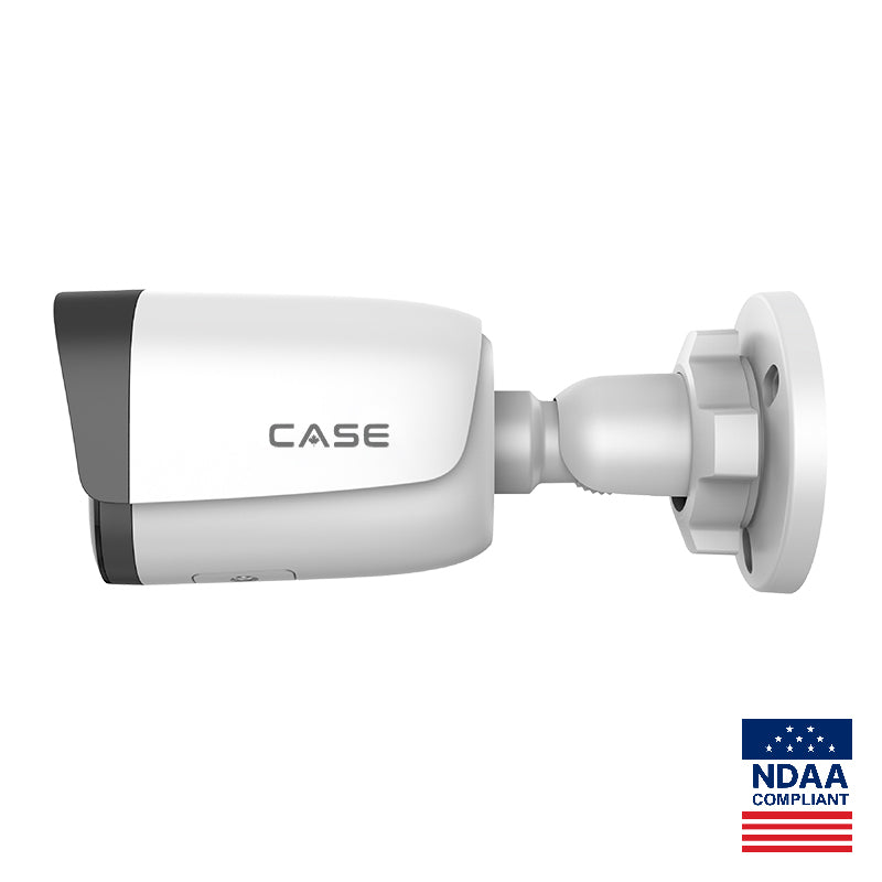 CASE CS-I8WQ 2.8mm 8MP IP Bullet Camera Smart IR |POE, IP66 Rating |NDAA Compliant |6-year warranty