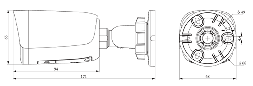 CASE CS-I8WQ 2.8mm 8MP IP Bullet Camera