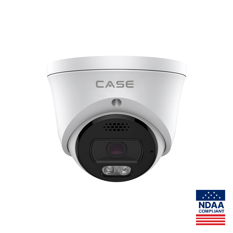 CASE CS-I8XQ 2.8mm 8MP IP Turret Camera Smart IR |POE, IP66 Rating |NDAA Compliant |6-year warranty