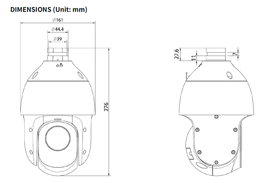 CASE CS-P44S 25XA-G27 4MP IP PTZ Camera