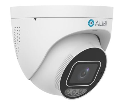 6X Alibi ALI-PT50-LUAIS-D Vigilant 5MP 98 Feet IllumiNite-IR Starlight IntelliSearch IP Turret Camera w/Built-in Mic and Speaker