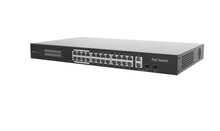 Alibi ALI-VCS1000-24GB-01 Vigilant 24 Port P2P Managed PoE Plus Gigabit Network Switch
