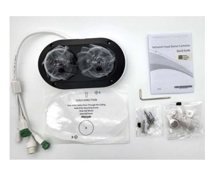 Alibi ALI-PS40-VAI-D Vigilant Performance Series 2 x 4MP IP Vandal-Resistant Dual-Directional 98 ft IR SmartSense Camera