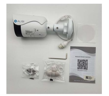 Alibi ALI-FB41-LUA-D Vigilant 4MP 98 Feet Dual Light IllumiNite IR Starlight Mini Bullet IP Camera w/ Built-in Mic and Speaker