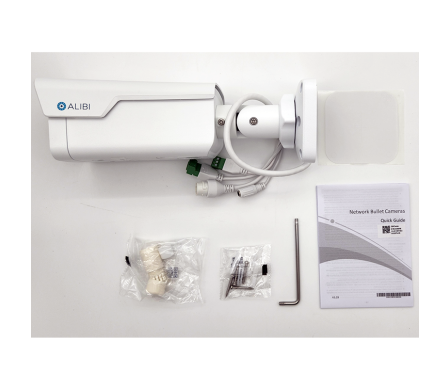 Alibi ALI-PB50-LUAIS Vigilant 5MP 131 Feet IllumiNite-IR Starlight IntelliSearch IP Bullet Camera w/Built-in Mic and Speaker