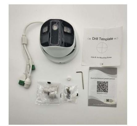 Alibi ALI-PTF80-VLUAIS-D Vigilant Performance Series 8MP IP Vandal Turret 98 ft IR-IllumiNite 180 degree FOV Starlight SmartSense Red-Blue Strobe & Audio Message