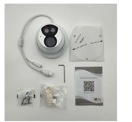 Alibi ALI-FT41-LUA-D Vigilant 4MP 98 Feet Dual Light IR Starlight IllumiNite IP Turret Camera w/ Built-in Mic and Speaker