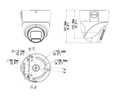 Alibi ALI-PT52-UAI Vigilant Performance 5MP SmartSense IntelliSearch Fixed IP Turret Camera