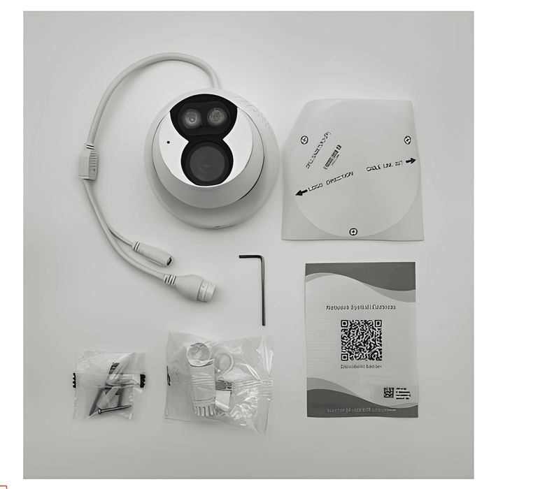 Alibi ALI-FT81-LUA-D Vigilant 8MP 98 Feet Dual Light IR Starlight IllumiNite IP Turret Camera w/ Built-in Mic and Speaker
