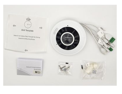 Alibi ALI-XF120-VAI-D Vigilant Performance Series 12MP IP Vandal - Resistant Fisheye Fixed Dome Camera