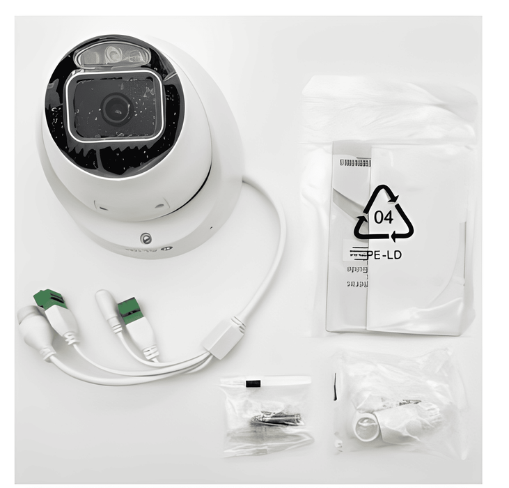6X Alibi ALI-PT50-LUAIS-D Vigilant 5MP 98 Feet IllumiNite-IR Starlight IntelliSearch IP Turret Camera w/Built-in Mic and Speaker
