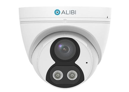 Alibi ALI-FT41-LUA-D Vigilant 4MP 98 Feet Dual Light IR Starlight IllumiNite IP Turret Camera w/ Built-in Mic and Speaker