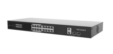Alibi ALI-VCS1000-16GB-01 Vigilant 16 Port P2P Managed PoE Plus Gigabit Network Switch