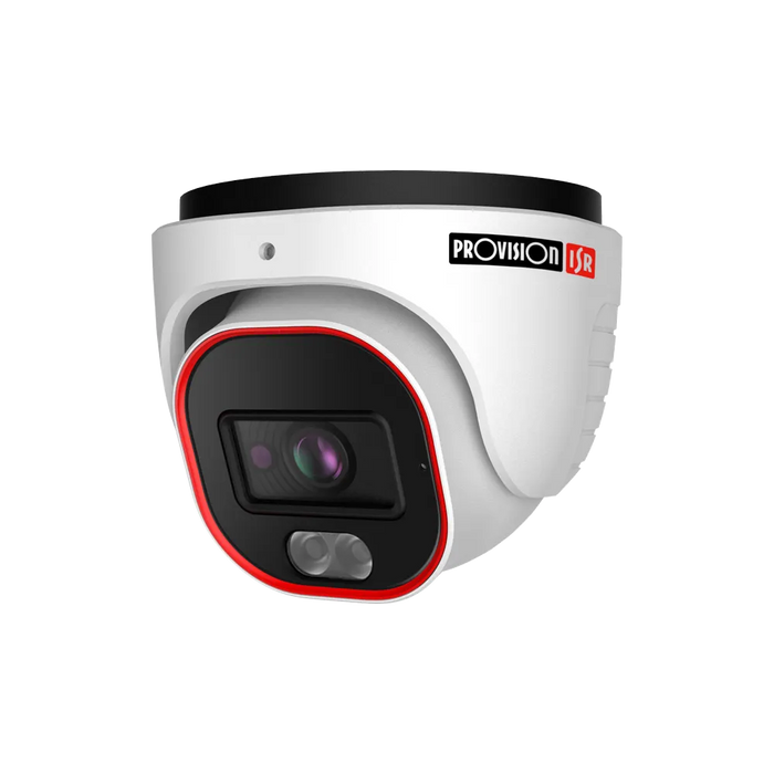 Provision-ISR Rainbow DV-340SRN-28 Camera- H.265 S-Sight Rainbow Series,, Dome/Turret, White LED, 2.8mm Lens 4M with PoE