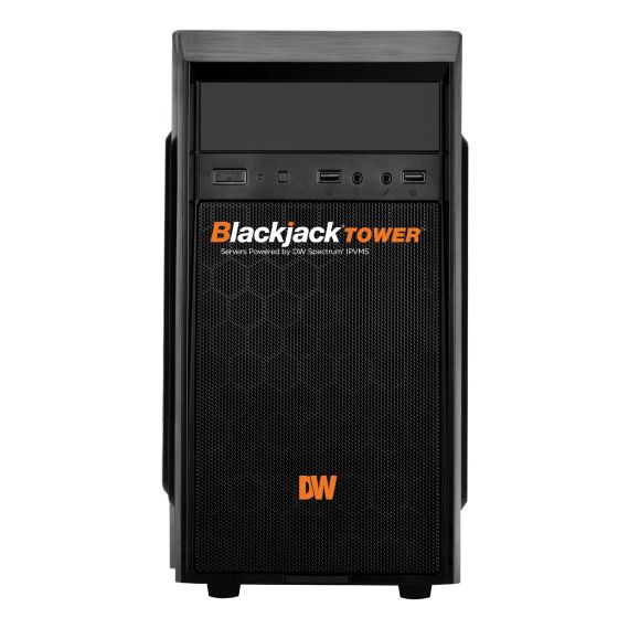 Digital Watchdog DW-BJMT3104T IP - NVR 4TB Blackjack mid-tower,Windows OS on SSD, 180Mbps throughput, Intel i3, 8GB RAM, 4TB storage, UL