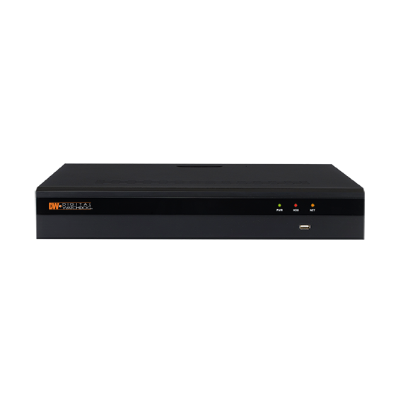 Digital Watchdog DW-VP1624T16P IP - NVR 16ch Advanced Linux-Based embedded NVR, 24TB, Supports 16 2.1MP cameras @30fps (1080P)