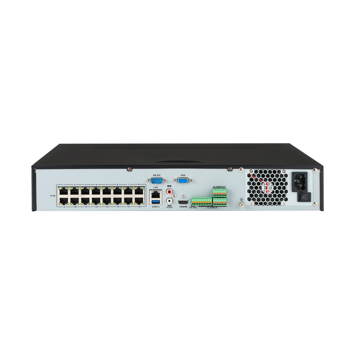 Digital Watchdog DW-VP1624T16P IP - NVR 16ch Advanced Linux-Based embedded NVR, 24TB, Supports 16 2.1MP cameras @30fps (1080P)