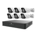 EK-S31P8B46T2-V3 Uniview Easy S3-P Series 8 Channel NVR 64Mbps Max Throughput - 2 TB with Built-in 8 Port PoE with 6 x EC-B4F28M-V3 4MP Bullet IP Security Camera