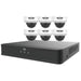 EK-S31P8D46T2-V3 Uniview Easy S3-P Series 8 Channel NVR 64Mbps Max Throughput - 2 TB with Built-in 8 Port PoE with 6 x EC-D4F28M-V3 4MP Dome IP Security Camera