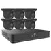 EK-S31P8DLT46T2-BK Uniview Easy S3-P Series 8 Channel NVR 64Mbps Max Throughput - 2TB with Built-in 8 Port PoE with 6 x EC-T4F28M-V3 4MP Dome IP Security Camera - Black