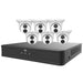 EK-S31P8T46T2-V3 Uniview Easy S3-P Series 8 Channel NVR 64Mbps Max Throughput - 2 TB with Built-in 8 Port PoE with 6 x EC-T4F28M-V3 4MP Dome IP Security Camera