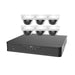 EK-X1P8D46T2 Uniview 8 Channel NVR 80Mbps Max Throughput - 2TB with 6 x 4MP Lite Dome IP Security Camera