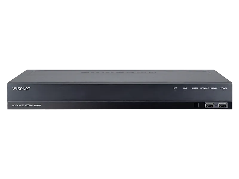 Hanwha Techwin HRD-841-1TB 8CH AHD, TVI, CVI, CVBS Recorder