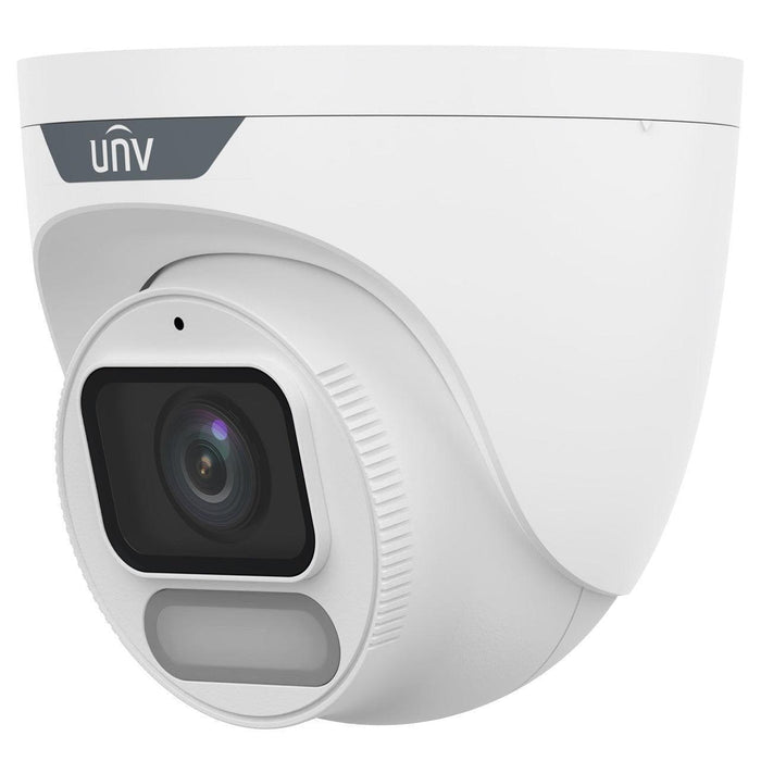 IPC3622LE-ADF28K-WP Uniview Owlview Series 2.8mm 30FPS @ 2MP Outdoor ColorHunter Wise-ISP WDR Warm Light Turret IP Security Camera 12VDC/PoE