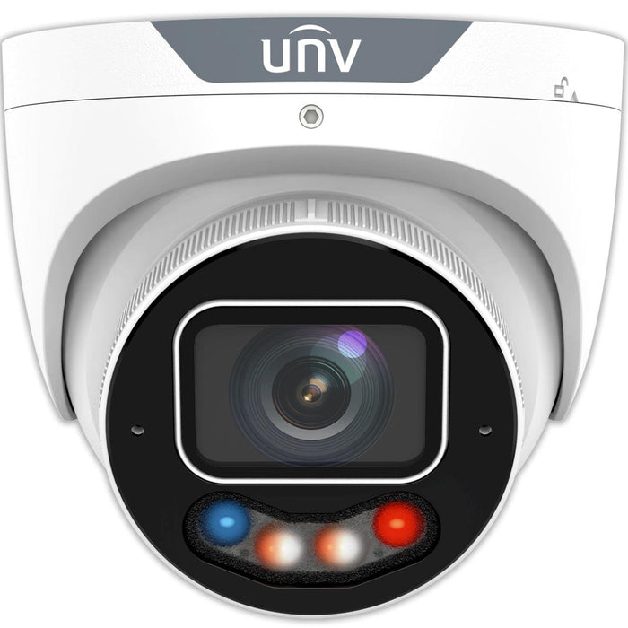 IPC3634SE-ADF40KMC-WP-I1 Uniview Owlview Plus Series 4mm 30FPS @ 4MP Outdoor Dual-light Day/Night WDR Eyeball IP Security Camera 12VDC/PoE