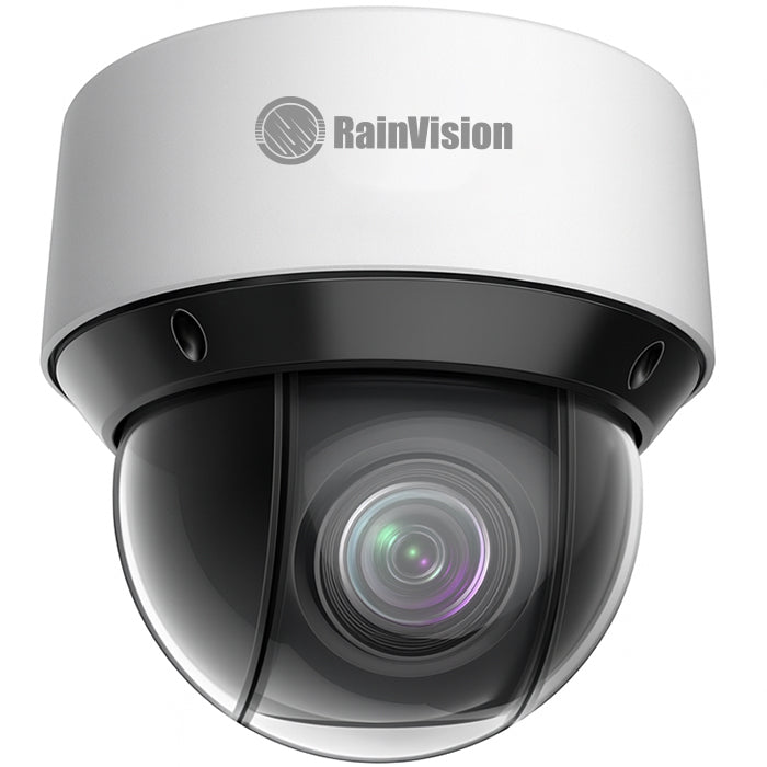 IPHMPTZ4-25X-IR Rainvision 4.8~120mm 25x Optical Zoom 30FPS @ 4MP Mini Outdoor IR Day/Night PTZ IP Security Camera 12VDC/PoE - White