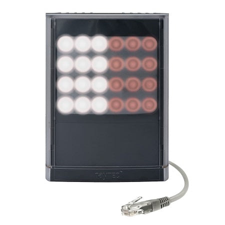 VAR2-IPPOE-HY6-1 Raytec Systems 850nm Infra-red/White-light Illuminator Adjustable FOV Up to 591 ft @ 10 Degrees 24VDC or POE