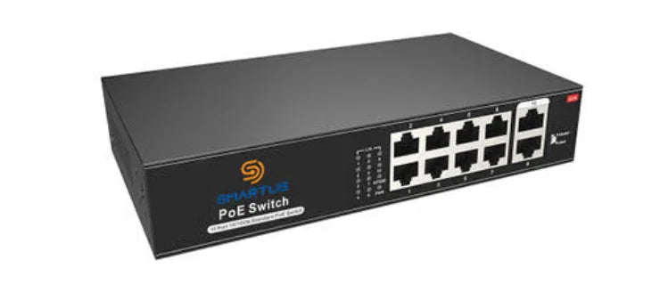 Tiandy SMR Switches 8-Port IP Network Switch - SMR-0802-PL — Ally Security