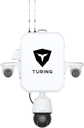 Turing Video SS-KG1-360-2T SkyShield 360 Outdoor System, Includes (2 ...