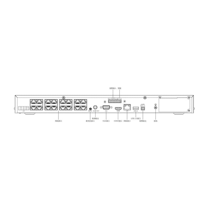 Tiandy Lite-K PoE 20CH IP NVR - TC-R3220 Spec: I/B/ P16/K/Am/ V3.0