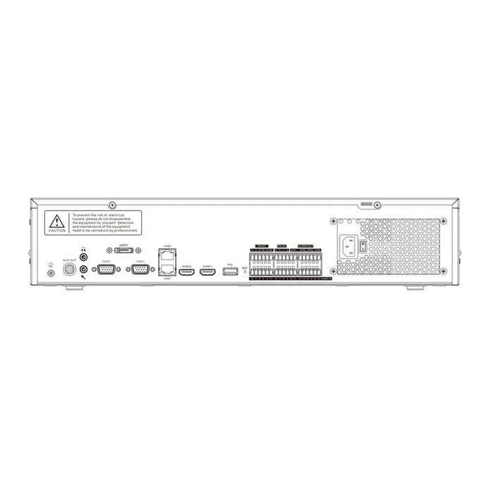 Tiandy AI Series Face Recognition 20-Channel IP NVR - TC-R3820 Spec: I/F/N