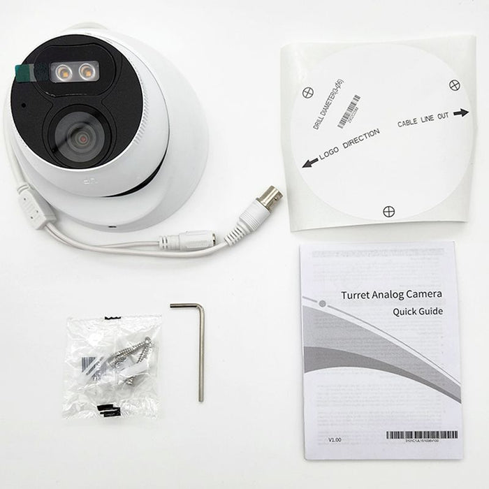 Alibi ALI-AT22-LA Vigilant Flex Series 2MP IllumiNite 131ft 4-in-1 Fixed Turret Security Camera