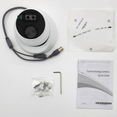 Alibi ALI-AT52-UA-D  Vigilant Flex Series 5MP Starlight 131ft HD-TVI 4-in-1 Fixed Turret Security Camera