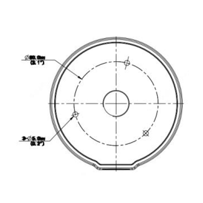 Alibi ALI-JB03-H-IN Vigilant Fixed Dome and Fisheye Camera Junction Box