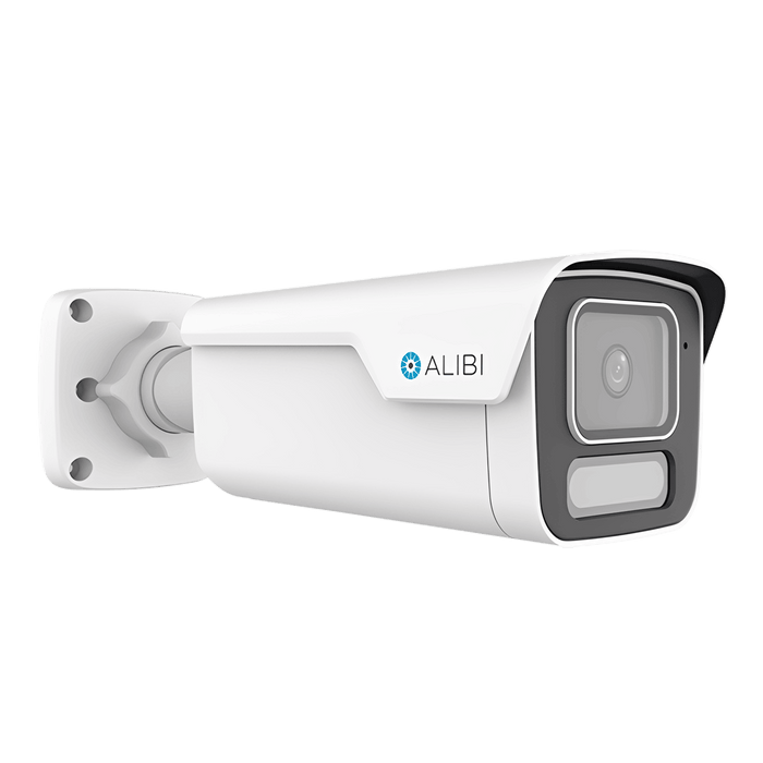 Alibi Security ALI-PB81-VLUAI-D 8MP IP Vandal Bullet 131 ft IllumiNite Starlight Plus IntelliSearch 2.8mm 130dB WDR Built-in Mic Audio-Alarm I/O Ultra H.265 SD Card
