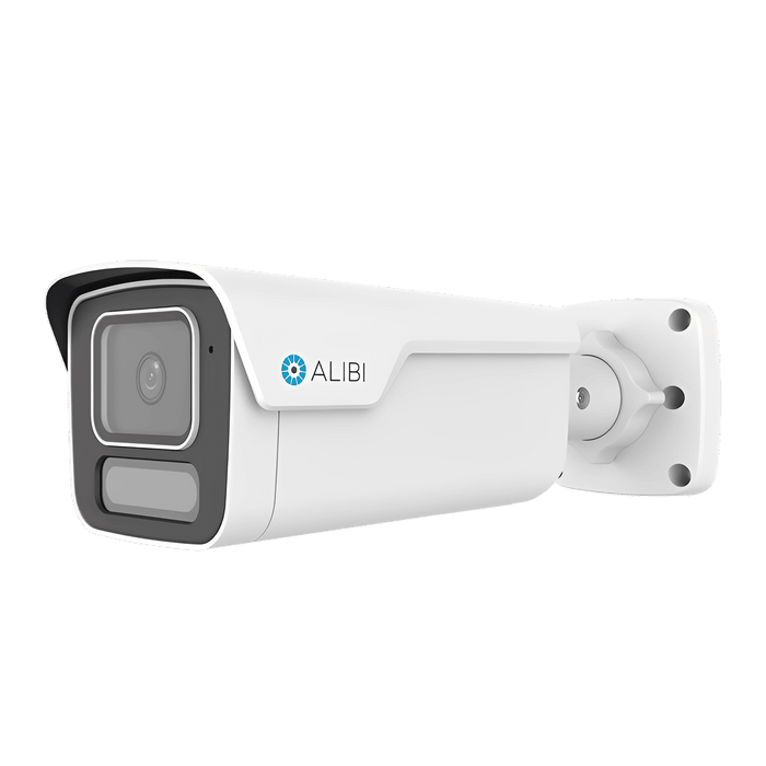 Alibi Security ALI-PB81-VLUAI-D 8MP IP Vandal Bullet 131 ft IllumiNite Starlight Plus IntelliSearch 2.8mm 130dB WDR Built-in Mic Audio-Alarm I/O Ultra H.265 SD Card