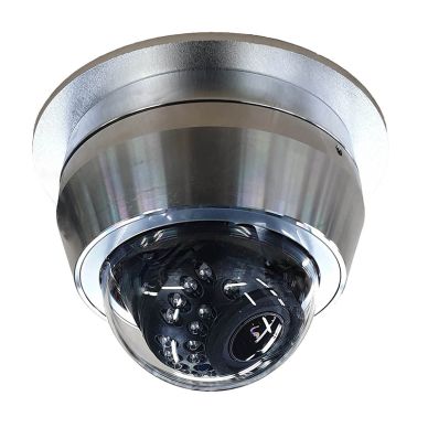 Alibi ALI-SD50-UZ Vigilant Performance 5MP Stainless Steel 65 Foot IR Starlight IP Varifocal Dome Camera