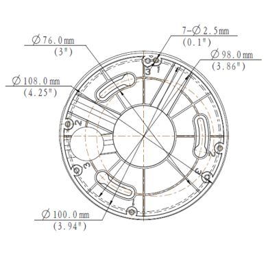 Alibi ALI-UM06-E-IN Vigilant Fixed Dome Indoor Incline Mount