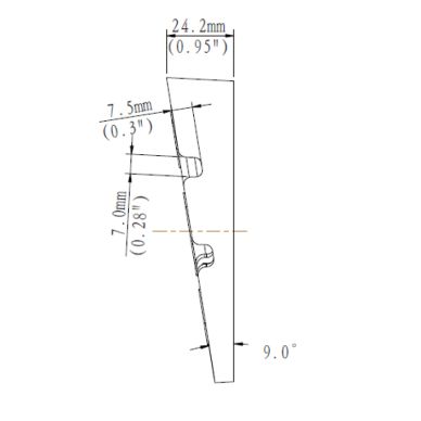 Alibi ALI-UM06-E-IN Vigilant Fixed Dome Indoor Incline Mount